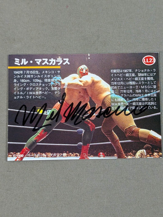 1999 BBM ミル・マスカラス プライベートサインカード②