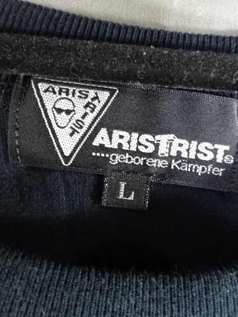 【蝶野正洋 直筆サイン入り】ARISTRIST AT ロゴ Tシャツ①(ブラック)