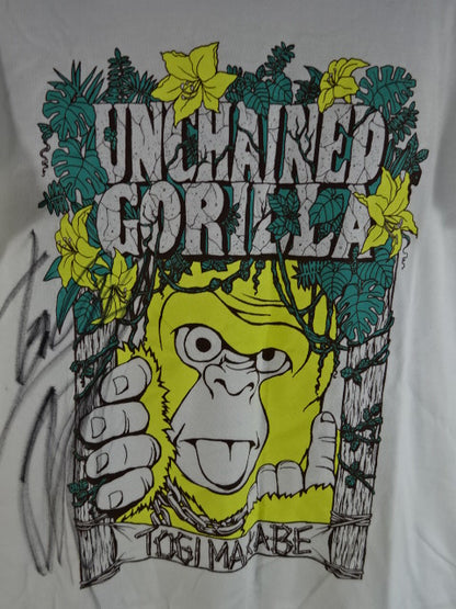 【直筆サイン入り】真壁刀義 UNCHAINED GORILLA Tシャツ