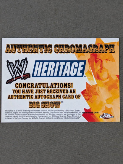2006 TOPPS ビッグ・ショー 公式 サインカード