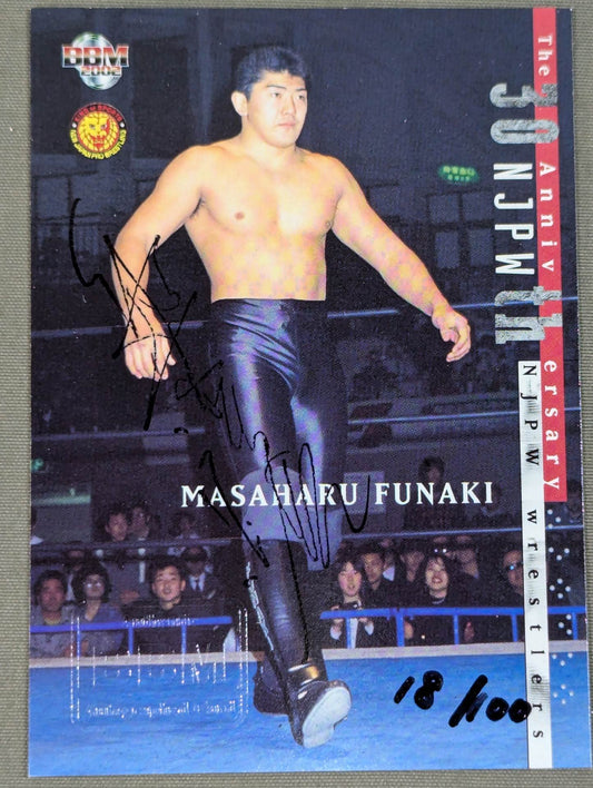 2002 BBM Yuji Funaki (Masakatsu Funaki ) Official autographed card 