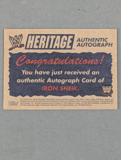 2005 TOPPS アイアン・シーク 公式サインカード