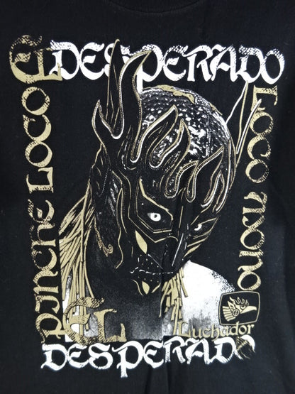 El Desperado × ROLLING CRADLE collaboration T-shirt (black×gold)