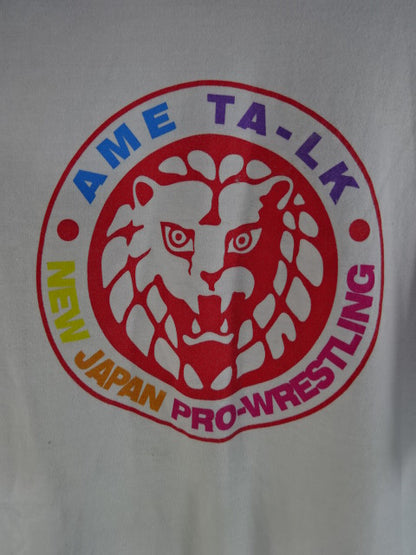 Ametalk!×Lion Mark  Raglan T-Shirt (1) (White× Red)