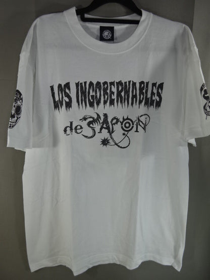 BUSHI  "EN SERIO" T-Shirt (2) (White× Black)