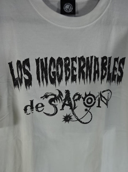 BUSHI  "EN SERIO" T-Shirt (2) (White× Black)