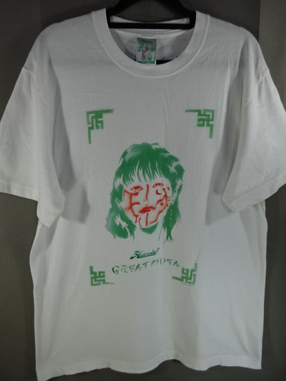 グレート・ムタ×HAOMING SPRAY ART Tシャツ①(ホワイト)
