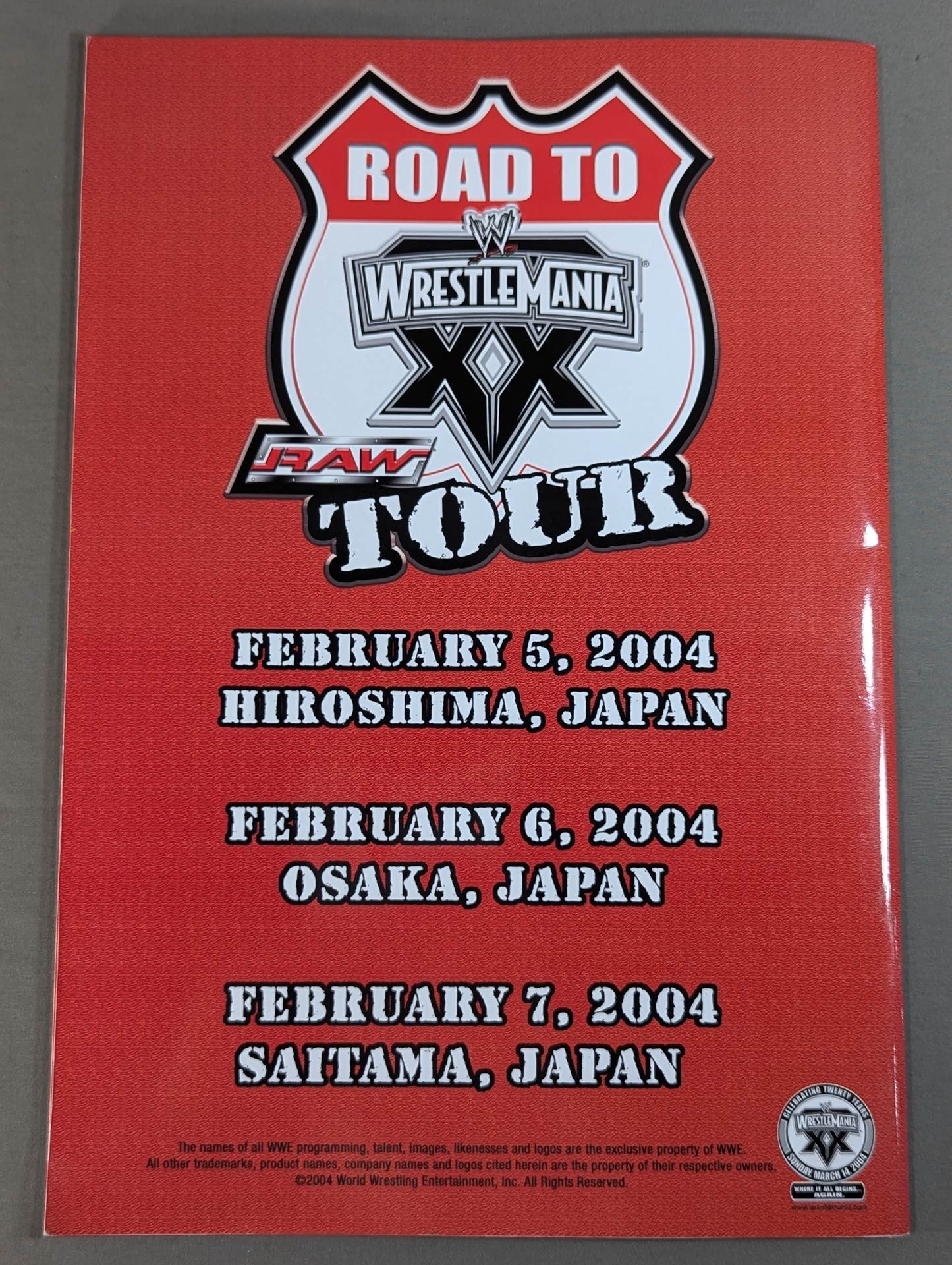 RAW ROAD TO WRESTLEMANIA XX TOUR
