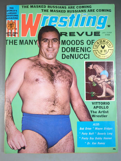 ★ Wrestling REVUE with Japanese commentary ★ January 1972 issue