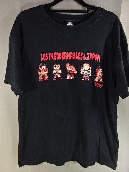 L.I.J. dotswrestler T-shirt (1) (Black)