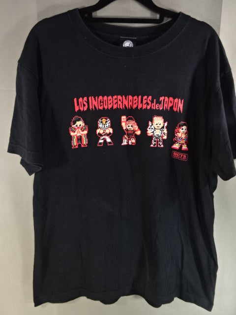 L.I.J. dotswrestler T-shirt (1) (Black)
