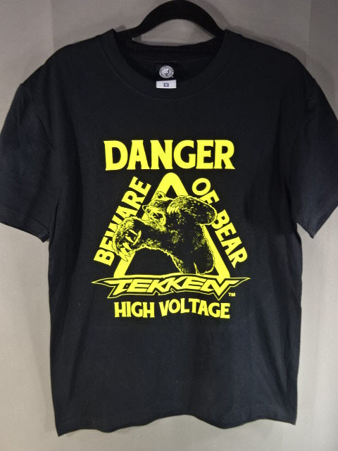 [SHO&YOH 2 hand signed autographs ] SHO×TEKKEN KUMA T-shirt (1) (black× yellow)