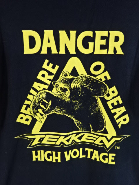 [SHO&YOH 2 hand signed autographs ] SHO×TEKKEN KUMA T-shirt (1) (black× yellow)