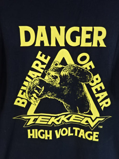 [SHO&YOH 2 hand signed autographs ] SHO×TEKKEN KUMA T-shirt (1) (black× yellow)
