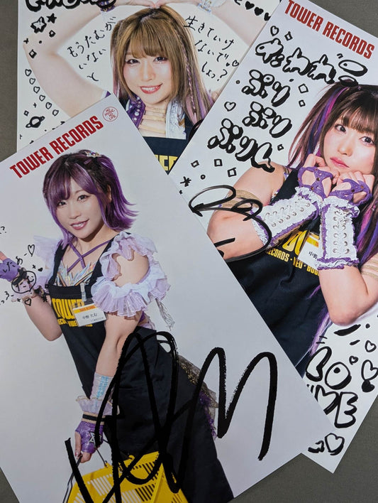Stardom ×TOWER RECORDS Tam Nakano Pro-Photo  Set of 3