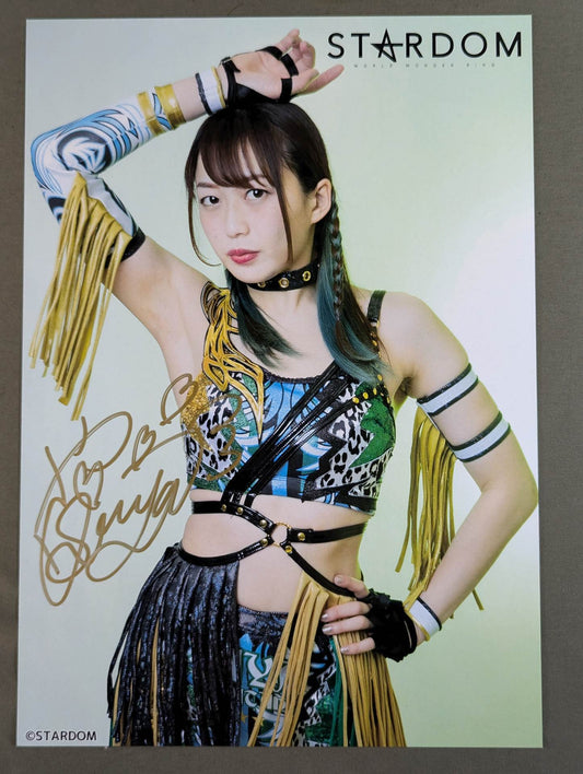 上谷沙弥 直筆サイン入り スターダムポートレート(S-1)