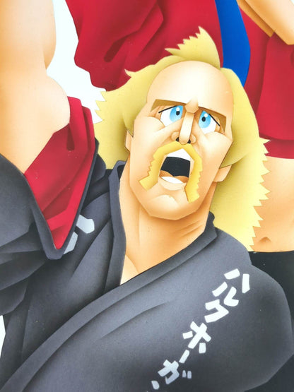 ★ Nagatoshi Sakai Original artwork ★ "IWGP" Antonio Inoki & Hulk Hogan
