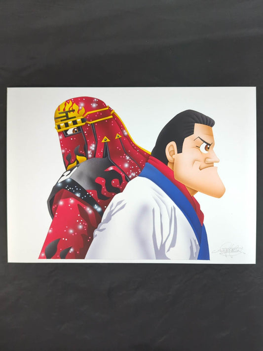 ★ Nagatoshi Sakai Original artwork ★ Antonio Inoki  & Great Muta