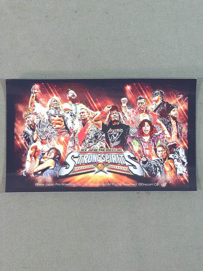 New Japan Pro Wrestling  "STRONG SPIRITS" sticker