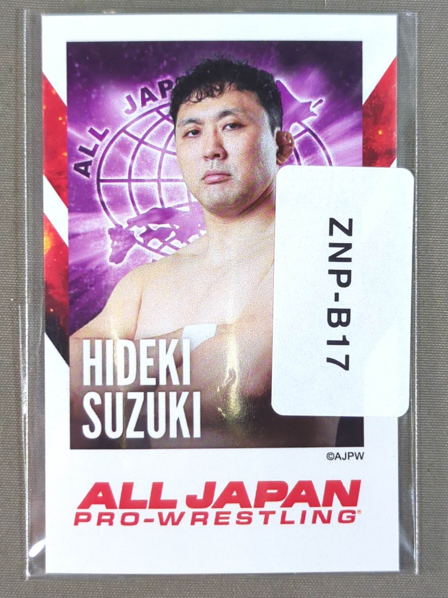 鈴木秀樹 全日本プロレス×ウェブポン チェキ風カード