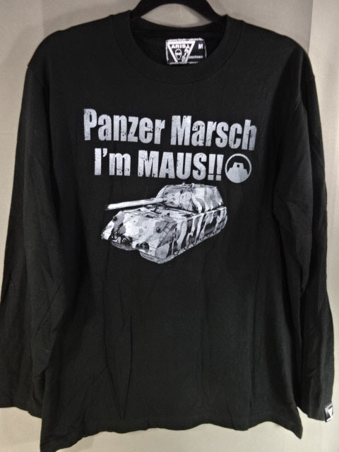 ARISTRIST  AT× Girls & Panzer Collaboration Long Sleeve T-Shirt (1) (Black)