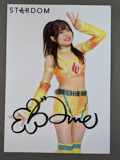金屋あんね 直筆サイン入り スターダムポートレート(A-1)