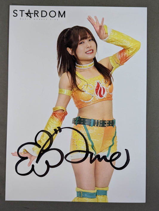金屋あんね 直筆サイン入り スターダムポートレート(A-1)