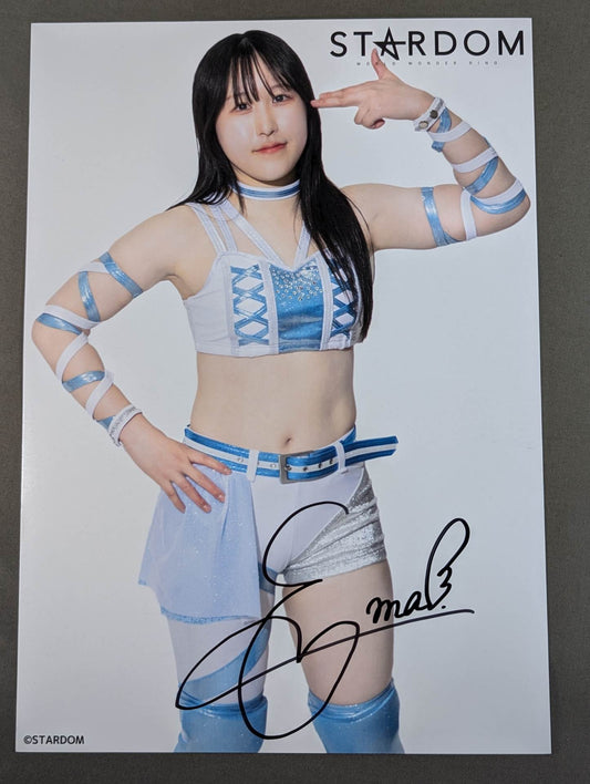 儛島エマ 直筆サイン入り スターダムポートレート(A-1)