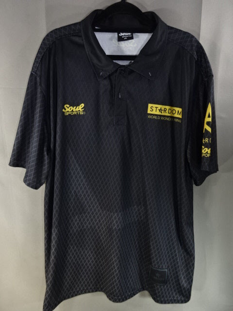 Stardom × SOUL SPORTS Polo Shirt (1) (Black)