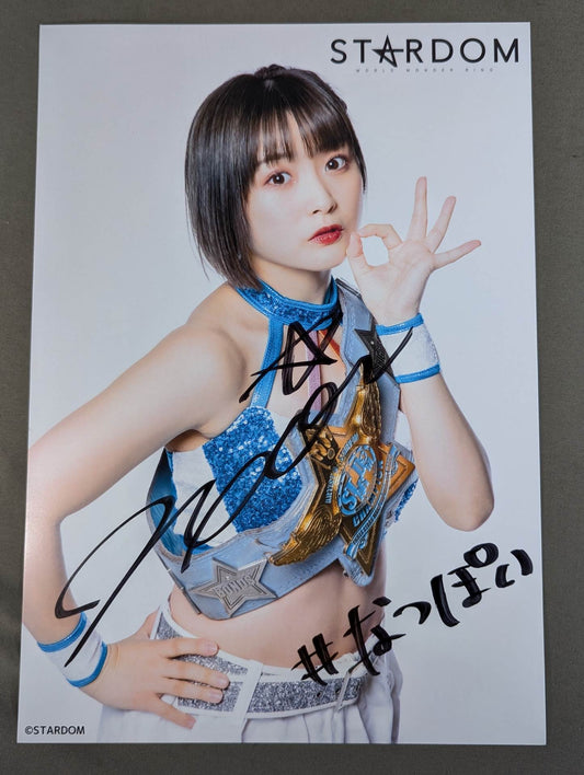 なつぽい 直筆サイン入り スターダムポートレート(M-4)