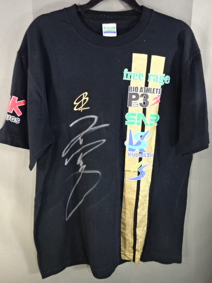 【直筆サイン入り】高山善廣 高山堂 レーシングストライプ Tシャツ(Ver.3)