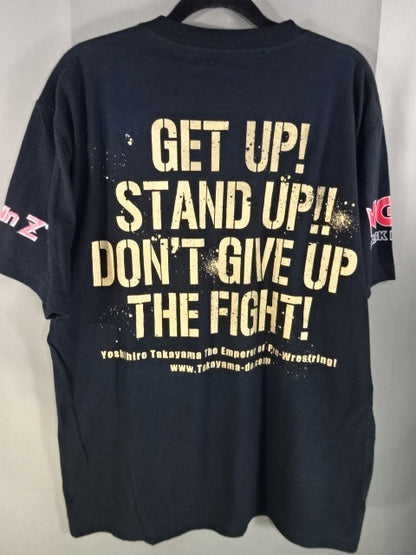 【直筆サイン入り】高山善廣 高山堂 レーシングストライプ Tシャツ(Ver.3)