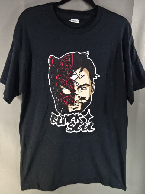 【直筆サイン入り】ロッキー・ロメロ BLACK SOUL Tシャツ