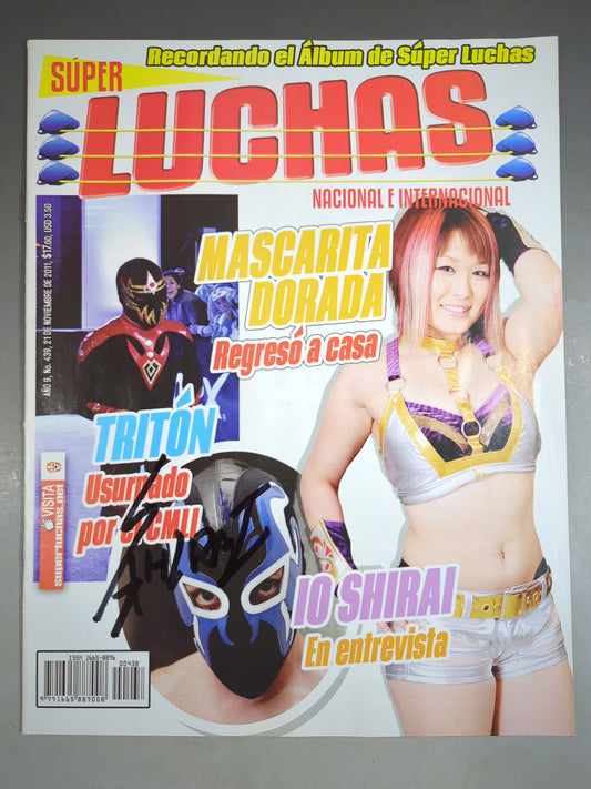 【紫雷イオ（イヨ・スカイ）直筆サイン入り】SUPER LUCHAS NACIONAL E INTERNACIONAL No.439