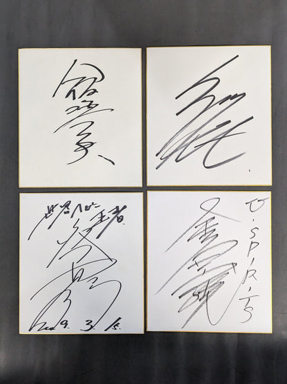 国内プロレスラー サイン色紙セット⑥