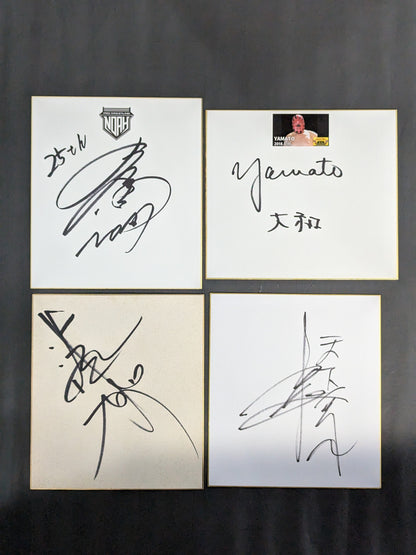国内プロレスラー サイン色紙セット⑥