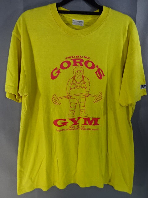 鶴見五郎 TSURUMI GYM Tシャツ①(イエロー)