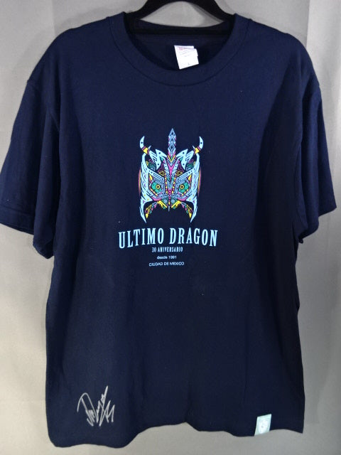 【直筆サイン入り】ウルティモ・ドラゴン 30周年記念 Tシャツ