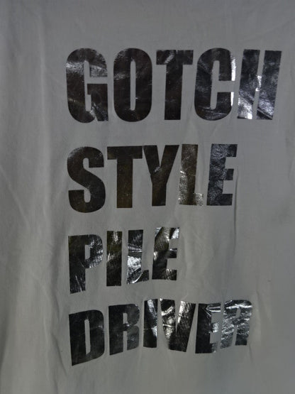 鈴木みのる GOTCH STYLE PILE DRIVER Tシャツ①(ホワイト)