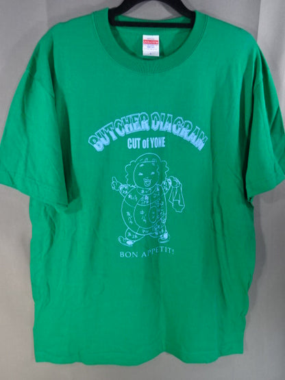米山香織  CUT OF YONE Tシャツ①(グリーン)