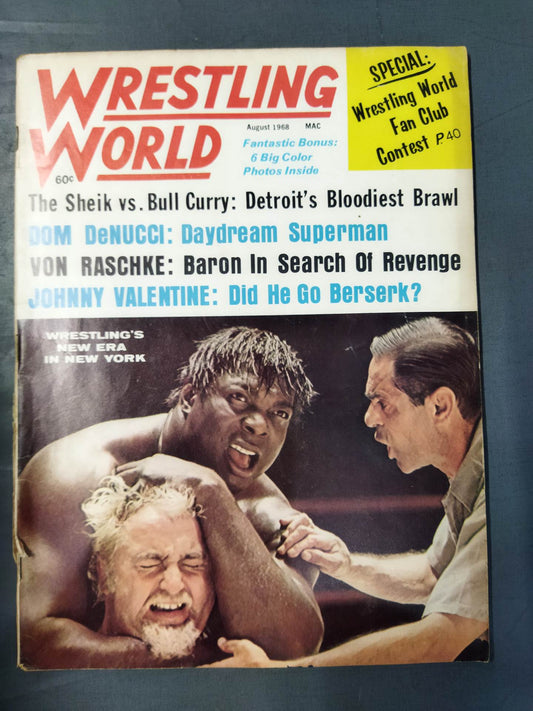 WRESTLING WORLD 1968年8月号