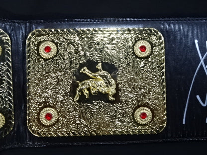 ★ Masahiro Chono  hand signed autograph ★ World Heavyweight Championship Belt