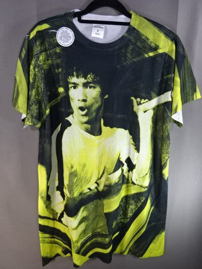 ブルース・リー ピクチャー ドライTシャツ②(ブラック)