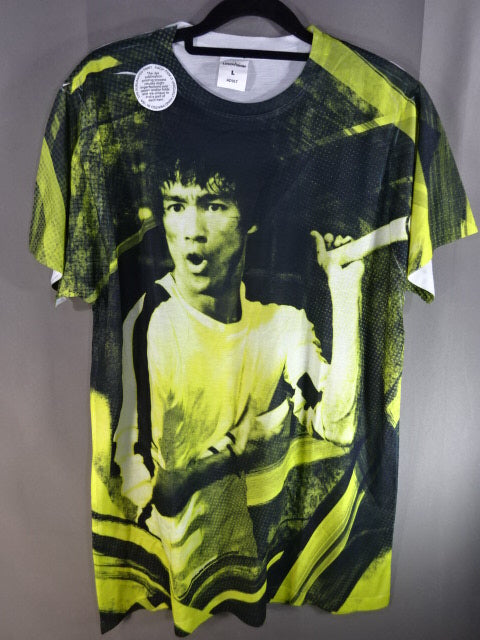ブルース・リー ピクチャー ドライTシャツ②(ブラック)
