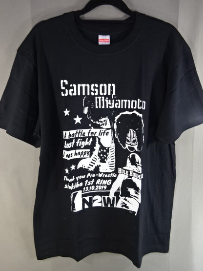 新根室プロレス  N2W Tシャツ①(ブラック)