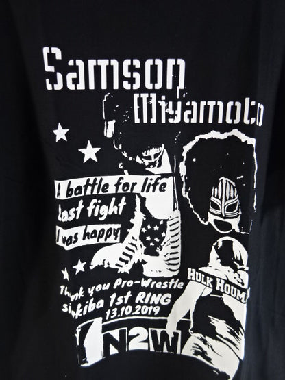 新根室プロレス  N2W Tシャツ①(ブラック)