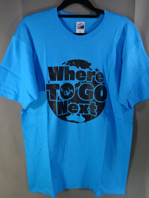 ディック東郷 Where TO GO Next Tシャツ②(ライトブルー)