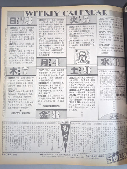 【藤原喜明直筆サイン入り】週刊プロレス763