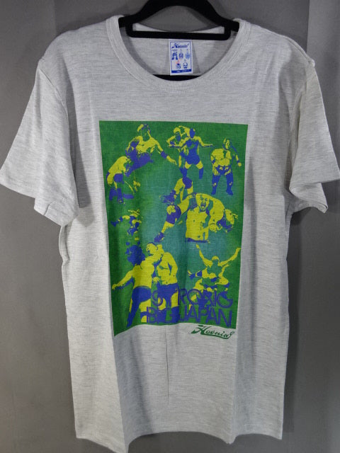 Big Japan Pro Wrestling ×HAOMING Collaboration T-shirt (1) (gray)