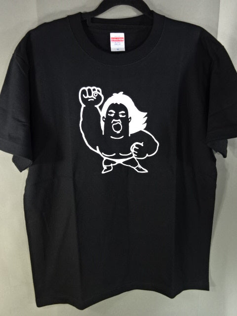 Riki Choshu  Illustration T-Shirt (1) (Black)